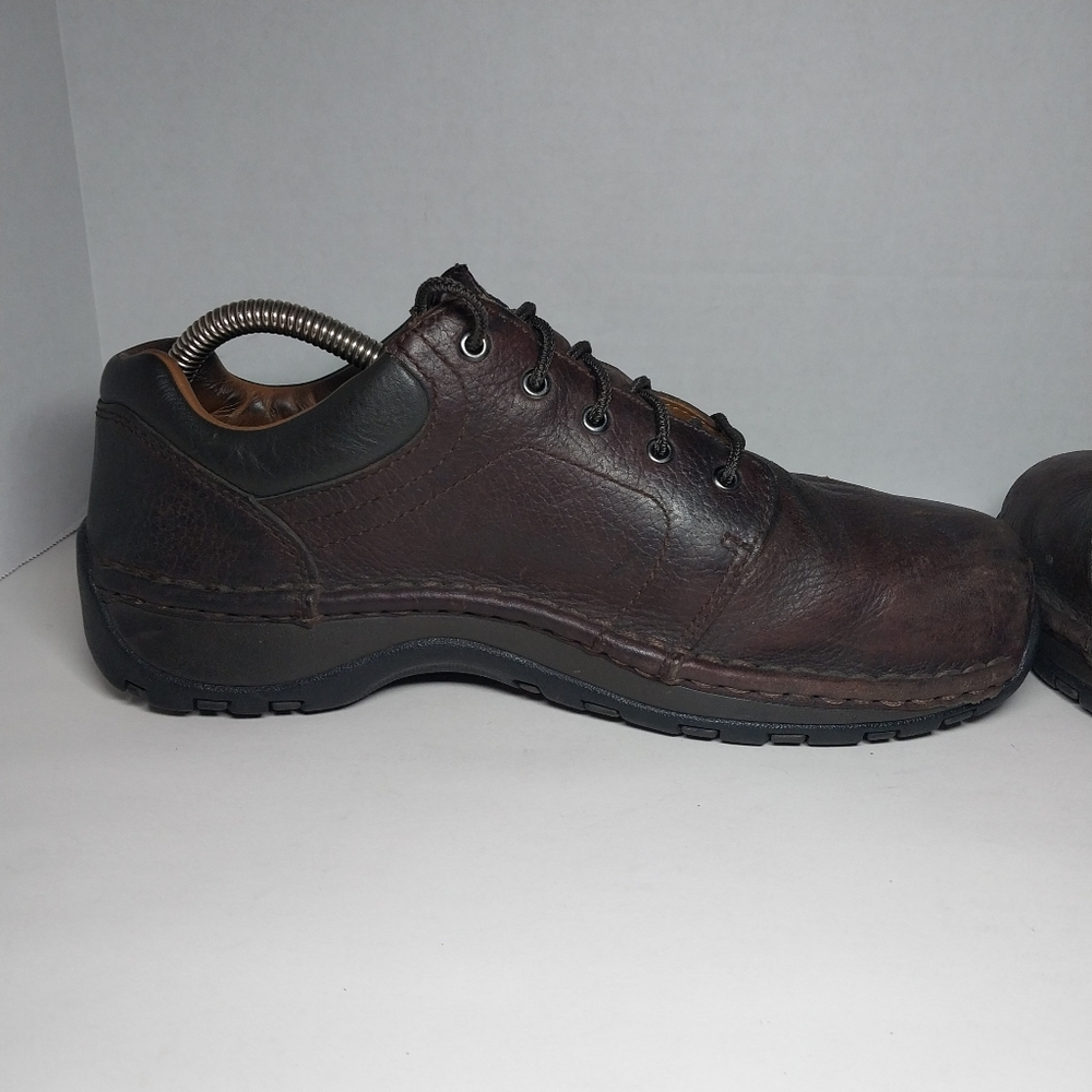 Red Wings Womens 8 Oxford Brown Leather Slip Resistant lace up steel toe shoes - Picture 9 of 16
